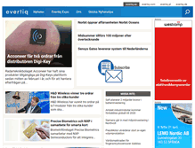 Tablet Screenshot of evertiq.se